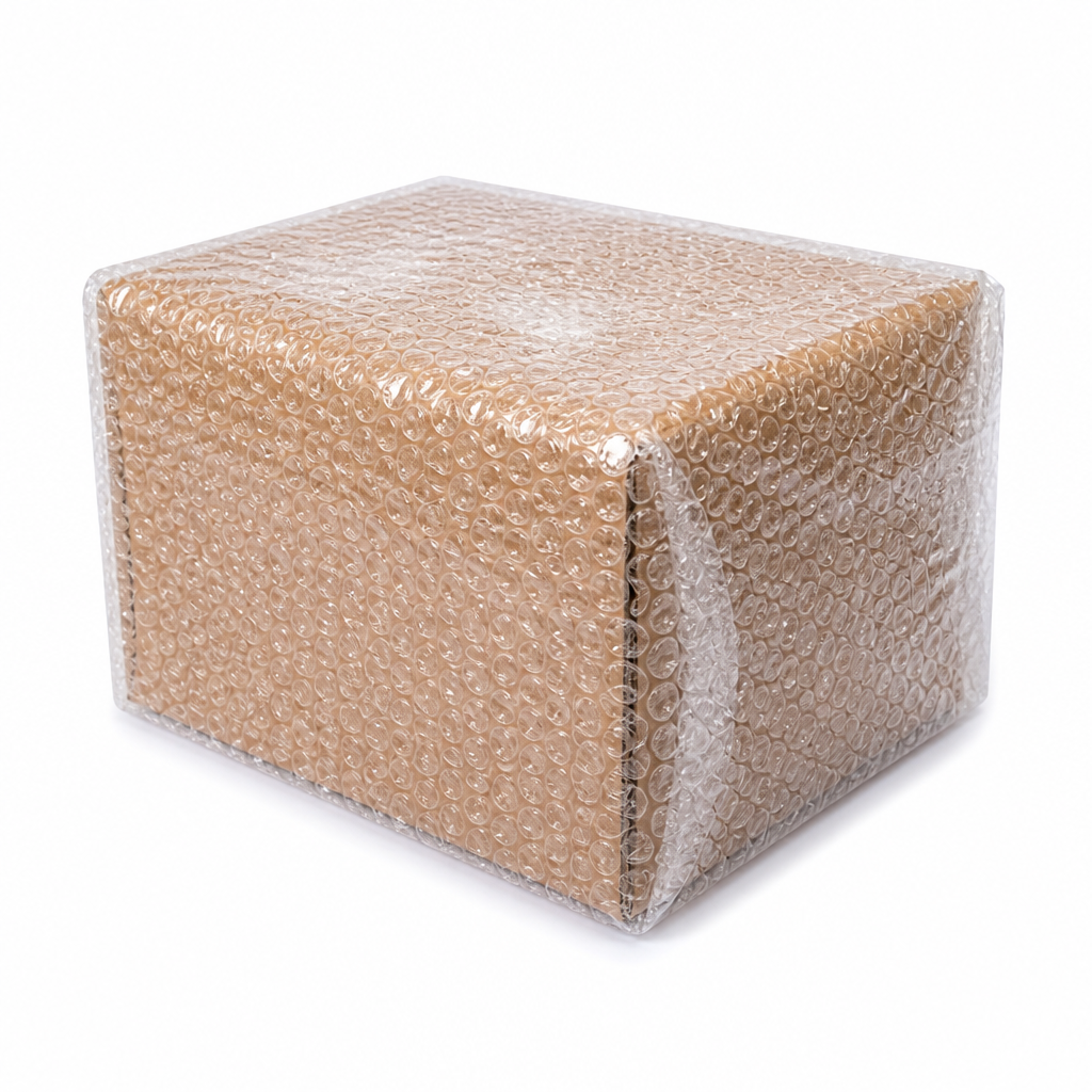 Packed with bubble wrap