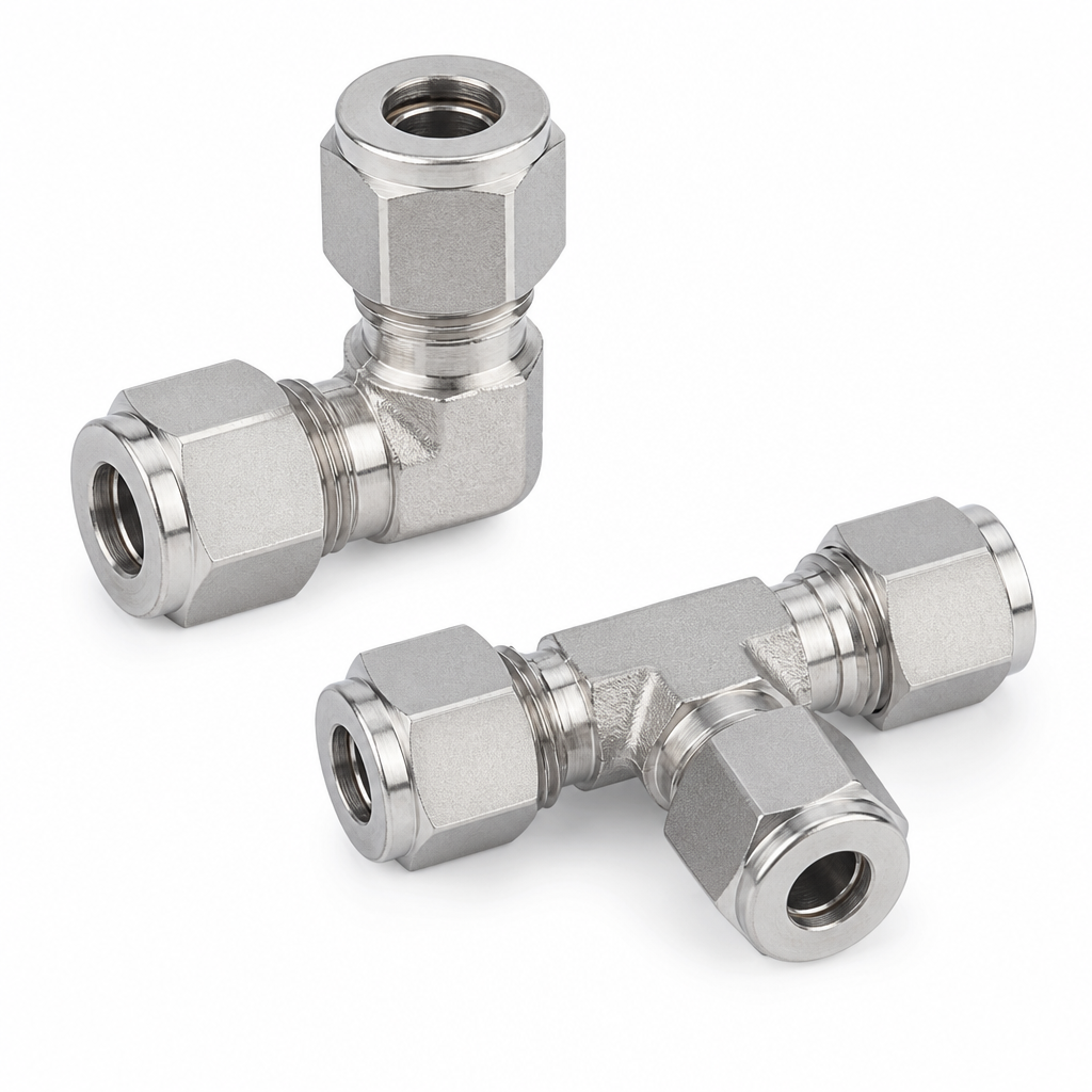 SS Ferrule Straight Coupling