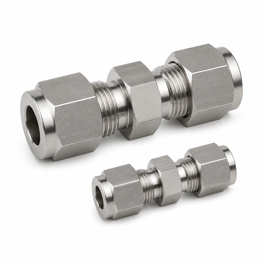 SS Ferrule Straight Coupling