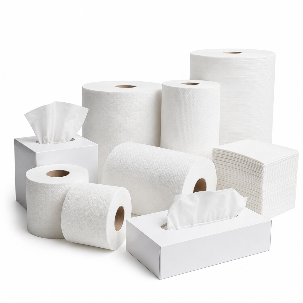 Paper towels and tissues