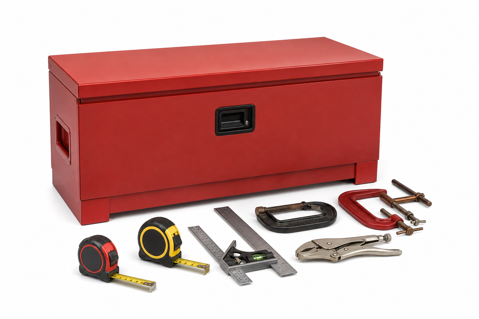 Toolbox and measuring tools